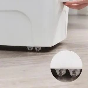 수납박스 이동편리 바퀴 부착 무타공 누구나 설치가능 부착바퀴 주방 정리 욕실