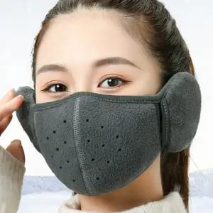 귀마개달린 방한 마스크 따뜻한 귀돌이 김서림방지 산책 등산 귀달이