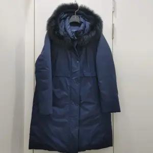 [행복한백화점][올포유]겨울 여성 프리미엄 폭스 후드탈착 온라인 특가 구스 다운 점퍼(네이비) ALDJM--A21