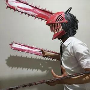 코스프레 소품 체인소맨 덴지 전기톱 PVC ABS 핸드 블레이드 코스튬 할로윈 애니 복장