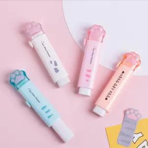고양이발바닥 슬라이딩 지우개 판촉용 홍보용 귀여운 예쁜 슬라이드 샤프식 소량 각인 인쇄 가능