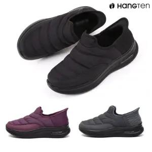 행텐 HT-3707 패딩슬립온 방한화 남녀공용 퍼안감 따뜻한 겨울패딩신발