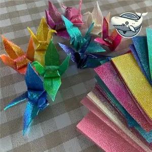 반짝이는 색종이 학종이 장식용 종이학 혼합 학종이 학접기 종이학 미니색종이