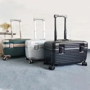 승무원캐리어 기내용 위로열리는 무광 파일럿 기내반입 하드캐리어 직각형 여행용 카메라가방 내