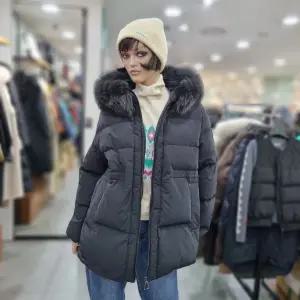 베네통/애플아울렛/폭스퍼 중기장 구스 패딩/BAPDA4561