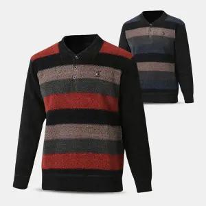 남성 벨로아 기모 니트 카라 티셔츠 HNT01 중년 겨울