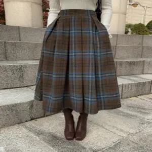 [다바걸]드러머체크스커트