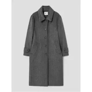 스탠 칼라 롱 코트  그레이 (325Y30LY13)