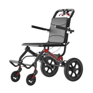 접이식휠체어 기내용 소형 보조의자 휴대용 수동 여행용