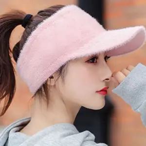 여자 골프 방한모 방한 겨울 니트