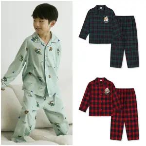 [대구백화점] [탑텐키즈]공용) 아홉시바니 코튼트윌 파자마셋업(MKF4UI3911)