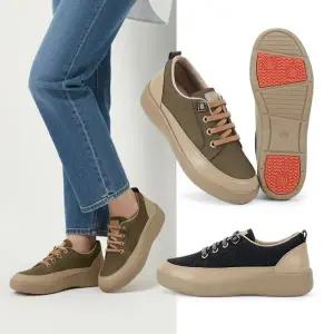 젠틀러슈 여성 겨울 가죽 스니커즈 기모 안감 라텍스 쿠션 논슬립 워킹화