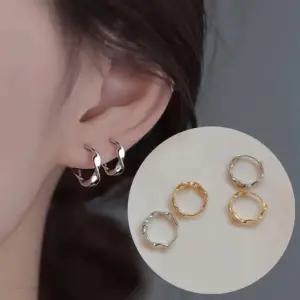 귀걸이 기획전 링귀걸이 링 시즌추천 원터치 써지컬스틸 물결 패션