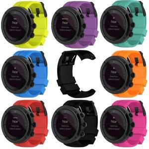 Suunto Kailash 교체 스트랩 실리콘 손목 밴드는 중국 본토의 7R Gangdengpoqi 시계 도구와 호환됩니다.