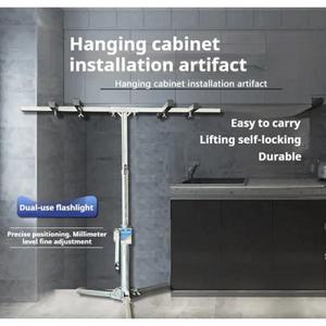 1PC 2.5M 벽 캐비닛 장착 브래킷 핸드 크랭크 전기 이중 목적 스테인레스 스틸 100KG 내 하중 리프팅 플랫