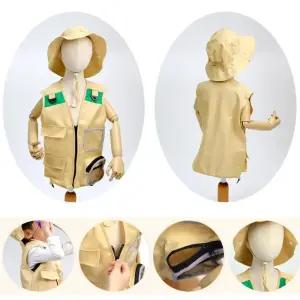 어린이집 유아 숲체험 모자 조끼 탐험가 역할놀이 의상 숲놀이 추천 바깥놀이