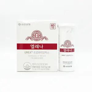 유한양행 엘레나 UREX 프로바이오틱스 170mg x 60캡슐 1개-