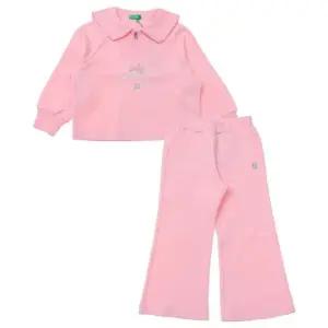 [갤러리아] 베네통키즈G  D양면피케티셔츠부츠컷팬츠세트 QALG02541/QATS01541 PK