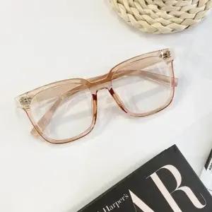 투명 뿔테 사각 안경테 베이직 쌩얼안경 패션코디 남녀공용