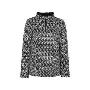 [크로커다일레이디] 크로커다일레이디 전판 로고 자가드 반집업 티셔츠CLDWTS220