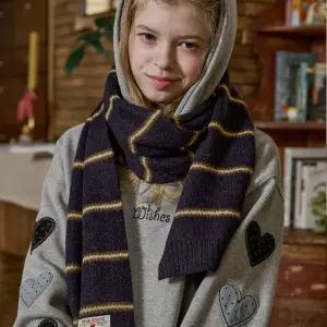 코코 스트라이프 머플러 네이비