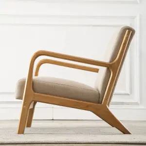 독서의자 카페 거실 라탄 안락의자 안락 스툴 발받침 암체어 북유럽 코튼린넨 독서 안락체어