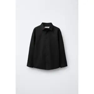 국내배송 ZARA 자라 아동 키즈 주니어 플레인 스트레치 셔츠 블랙 1309763800 1469319