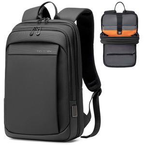 남성용 펜루이엔 워크 백팩, 방수 확장 USB C 충전 포트, 검은색