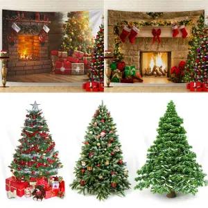 크리스마스 트리 패브릭 포스터 대형 페브릭 벽장식 천그림 가림막 벽꾸미기 추천 인테리어