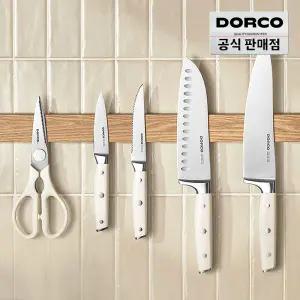 [십일절.최대40%] 도루코 클래식 리미티드 화이트 주방칼 5종 풀세트 (식도2종+과도+스테이크나이프+가위)