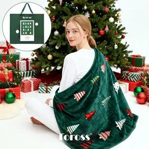 토로스 밍크 극세사 무릎 담요 도톰한 겨울 차박 캠핑 단체 답례품 크리스마스 선물 소형 대형 트리