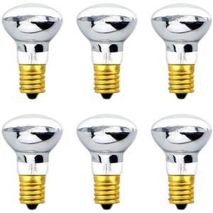 4팩 라바 램프 전구 타입 리플렉터 E17 30W 램프용 침실 글리터 R39 120V 및 사무실 교체