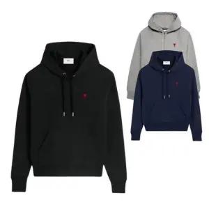 아미 스몰하트 로고패치 후드 티셔츠