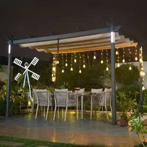 야외 파고라 스카이어닝 조립식 전원주택 농막 테라스 루프탑