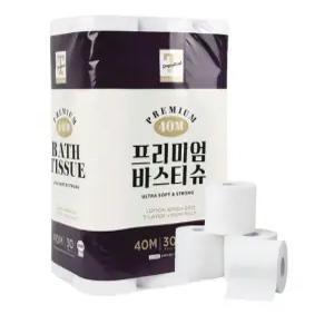 트레이더스 프리미엄 바스티슈 롤화장지 휴지 40m 30롤