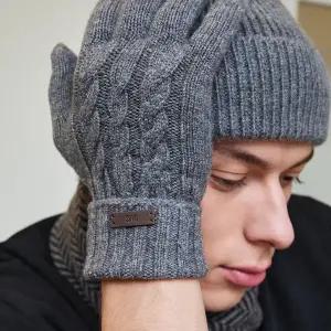 [닥스](센텀시티점)DCGV5F820CG [남성장갑][닥스장갑]꽈배기 울캐시미어혼방 차콜그레이 장갑