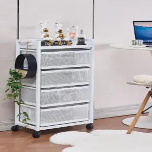 서랍형 바퀴 다용도 틈새 이동 수납 선반