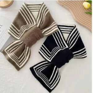 편하게 링 끼워쓰는 니트 하운드 가을 단추 목도리 패턴 니트 머플러 겨울