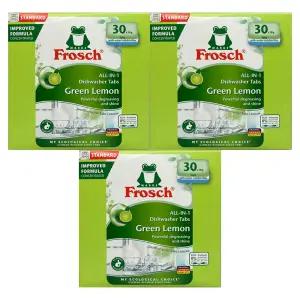 프로쉬 NEW 그린레몬 식기세척기 전용세제 30개입 3개 / 써클