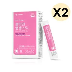LG생활건강 콜라겐 탱탱스틱 젤리 석류맛 14포 X2개 BNS