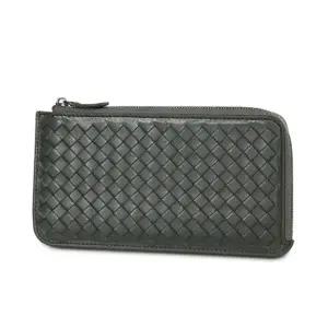 가죽 슬림 장지갑 위빙 선물 지퍼 지갑 3다크베이지