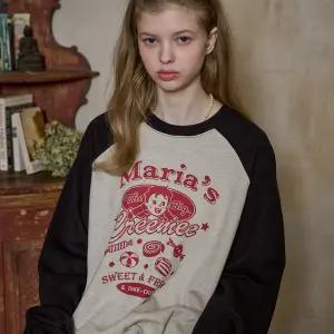 크리미 캔디 레글런 스웨트셔츠 네이비