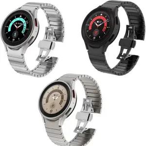 갤럭시워치7 날개형 밴드 스테인레스 클래식 갤럭시워치 갤럭시워치7 메탈 스트랩 스마트 시계