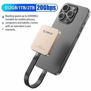 오리코 K20Mini/K20Plus 마그네틱 외장 SSD 500GB/1TB USB-C 휴대용 솔리드 스테이트 드라이브 초고속 2000