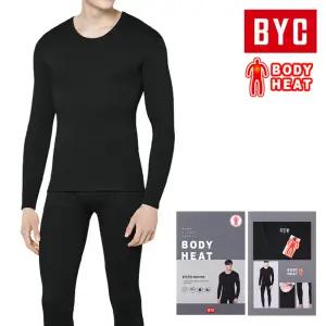 BYC DBS1058 보디히트심플방한기모 남성내복발열내의상하