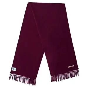 핑크 로고 라벨 랙탱글 실루엣 울 니트 프린지 머플러 버건디 CA0210 AF6