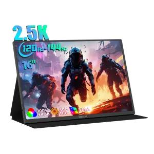 제우스랩 P16K 휴대용 모니터 2.5K 고화질 16인치 모니터 초슬림 베젤