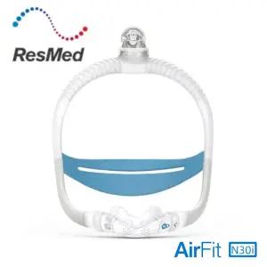 수면 무호흡증 코골이 방지용 Resmed AirFit N30i 비강 CPAP 마스크 헤드기어 스타터 팩 포함