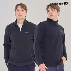 [이젠벅B]비밀특가 [네파이젠벅] 양면 플리스 반집업 남성 2컬러 택1