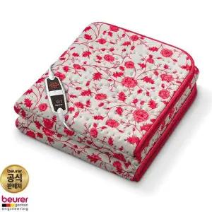 [보이러]보이로 전기요 6단 1인용 UB03 레드플라워 프리미엄 워셔블 전기매트 전기장판